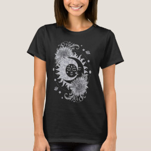 Camiseta Astrologia da Lua Celestial Sun Moon Fases Vi