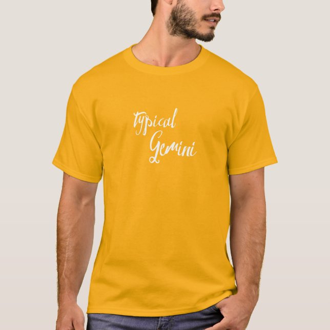 Camiseta Astrologia Zodiac típica de Gemini (Frente)