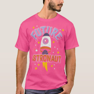 Camiseta Astrona do Futuro do Foguete da Ciência Espacial E