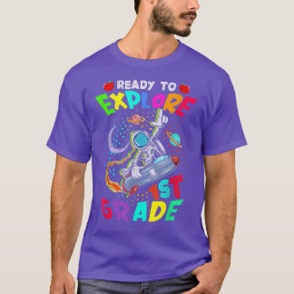 Camiseta Astronaut Back to School shirt Ready To Explore 1s