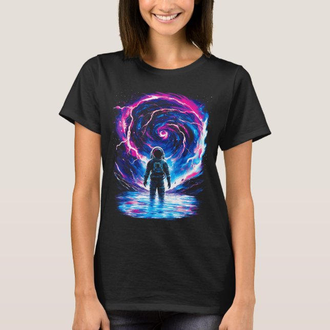 Camiseta Astronaut Cosmic Outer Space Galaxy Science  (Frente)