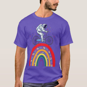 Camiseta Astronaut Cycling Boho Rainbow 