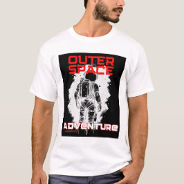 Camiseta Astronaut Floating in Outer Space Design
