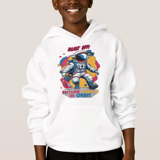 Camiseta Astronaut - Future Genius In Orbit  Back To School (Frente)