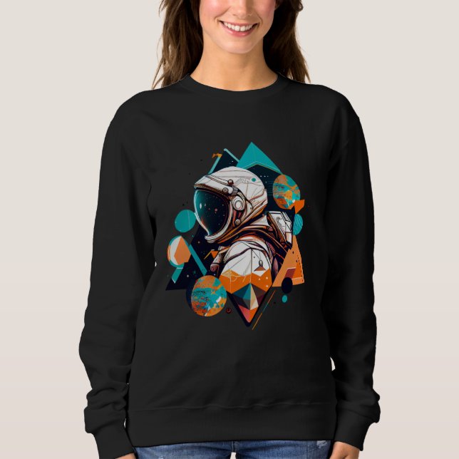 Camiseta Astronaut in Space Aesthetic Wave Planet Eclipse   (Frente)