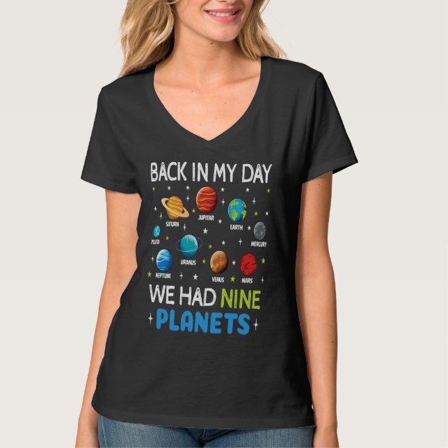 Camiseta Astronaut Planets Solar System Dwarf Space  Astron (Frente)
