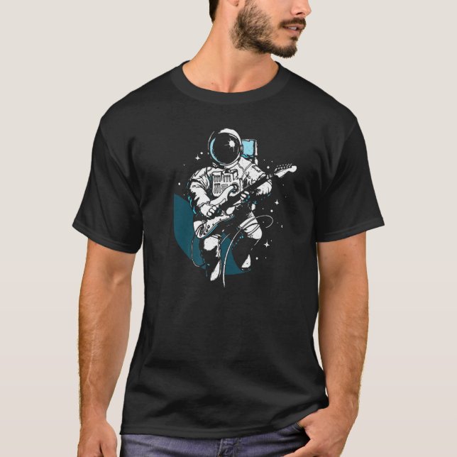 Camiseta Astronaut rocks with guitar (Frente)