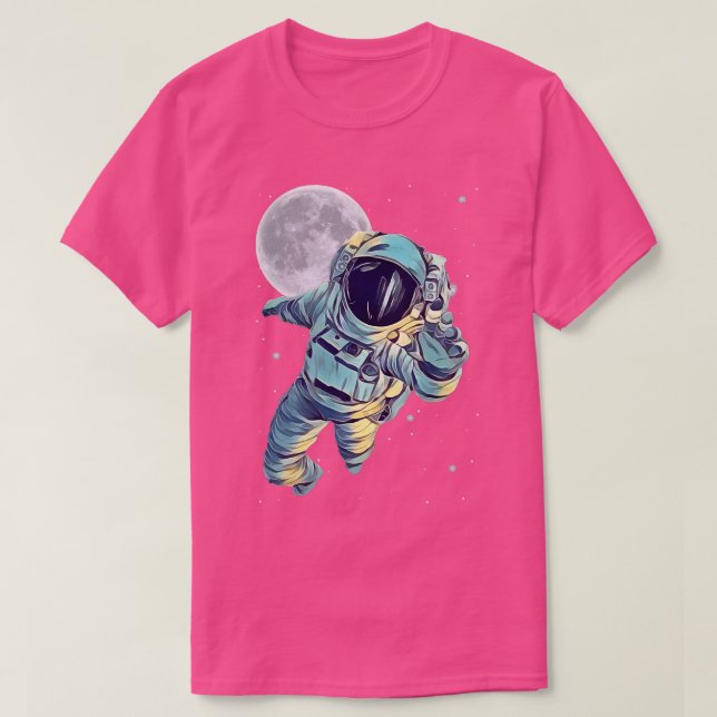 Camiseta Astronaut Space Aesthetic colorful Eclipse Space A (Frente do Design)