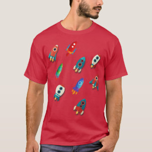 Camiseta Astronaut Spaceship Rocket