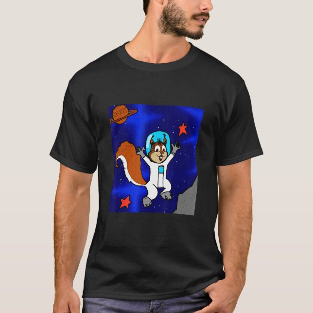 Camiseta Astronaut Squirrel in Space (Frente)
