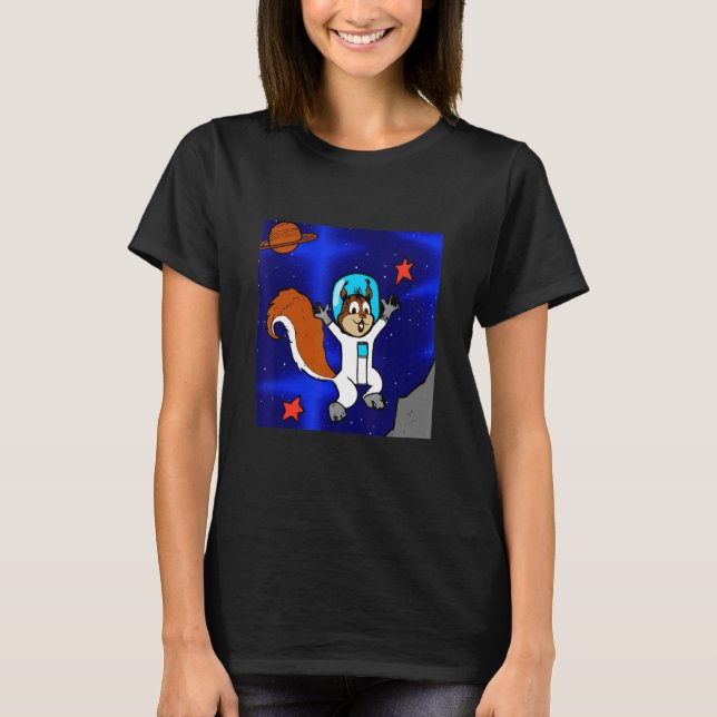 Camiseta Astronaut Squirrel in Space (Frente)