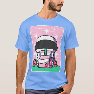 Camiseta Astronaut Strawberry Milk Shake Carton Japanese Ka