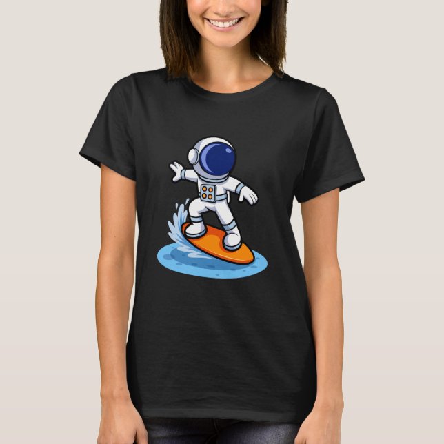 Camiseta Astronaut Surfing Adventure (Frente)