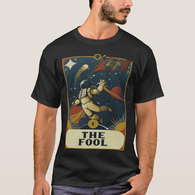 Camiseta Astronaut The Fool Astronomy Tarot Card Read Witch (Frente)