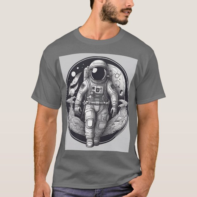 Camiseta astronauta (Frente)