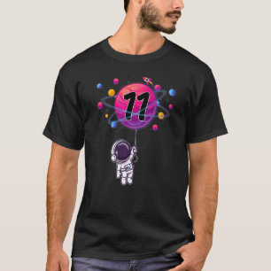 Camiseta Astronauta 11 de Aniversário de 11 Anos