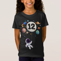 Astronauta 12 de aniversário de 12 anos Astronauta