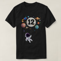 Astronauta 12 de aniversário de 12 anos Astronauta