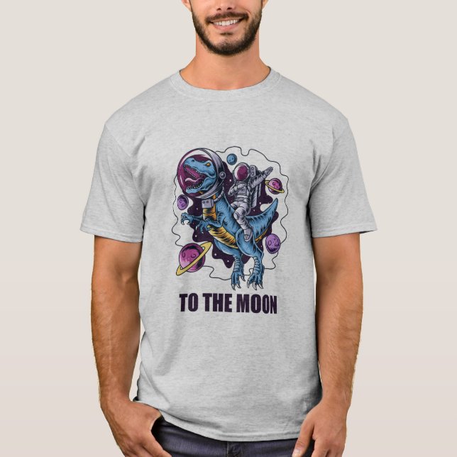 Camiseta astronauta à lua (Frente)
