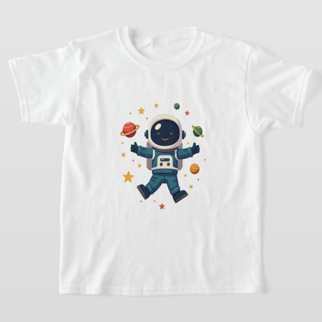 Camiseta Astronauta Adorável no Espaço (Postura )