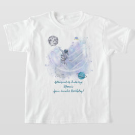 Camiseta Astronauta Adventure: Celebração Cósmica de [Nome]