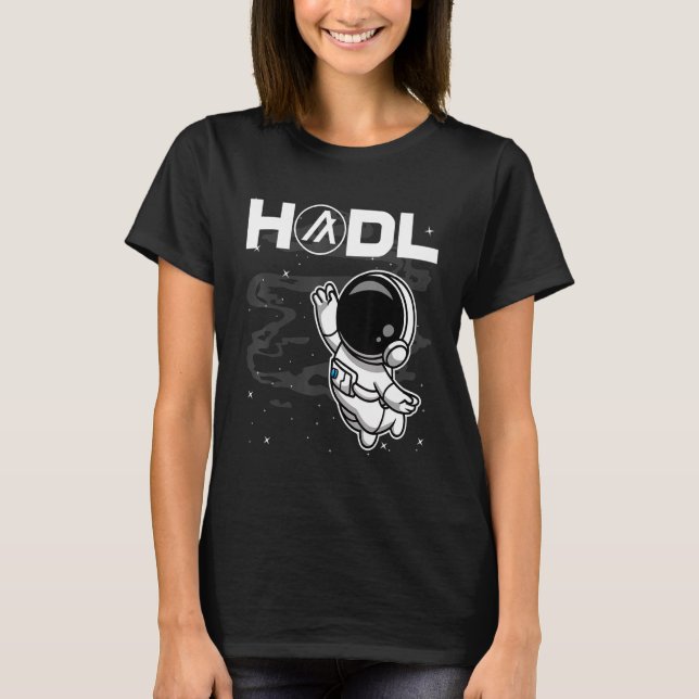 Camiseta Astronauta Algorand Algo Coin Hodl À Lua Cryp (Frente)