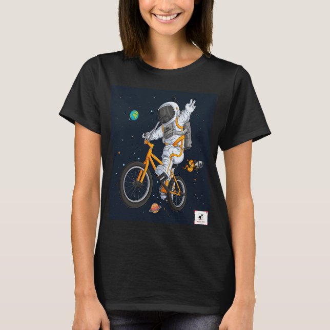 Camiseta Astronauta Andando design BMX (Frente)