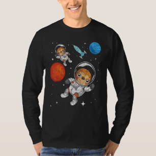 Camiseta Astronauta Animal do Zoológico Viagem do Planeta S
