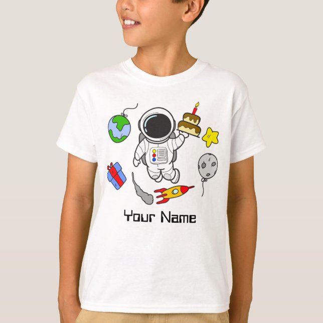 Camiseta Astronauta Aniversário (Frente)