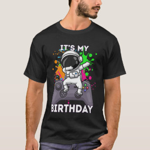 Camiseta Astronauta Aniversário de 7 anos Video Game Espaço