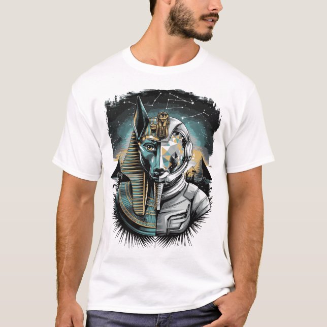 Camiseta Astronauta Anubis - Guardião do Cosmos (Frente)