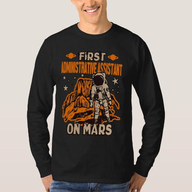 Camiseta Astronauta Assistente Administrativo (Frente)