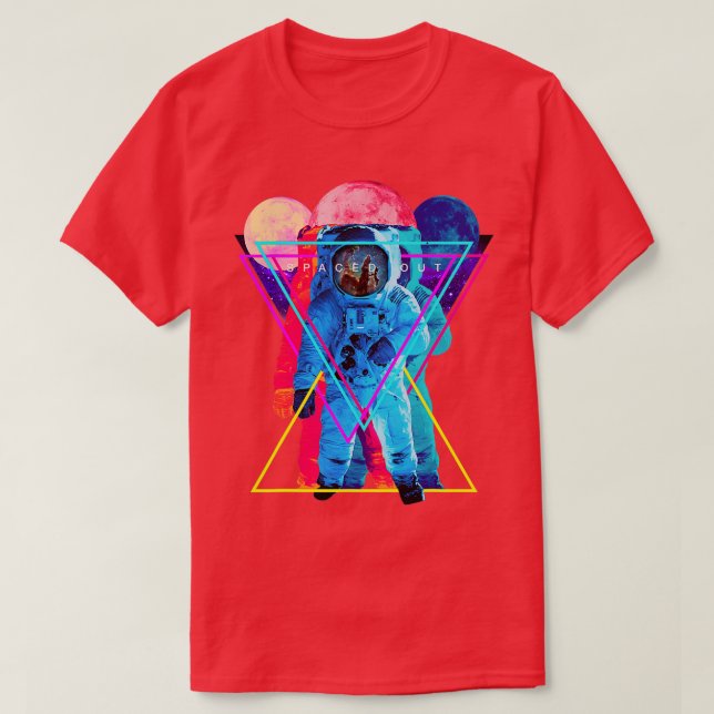 Camiseta Astronauta Astronauta Astronauta Exterior (Frente do Design)