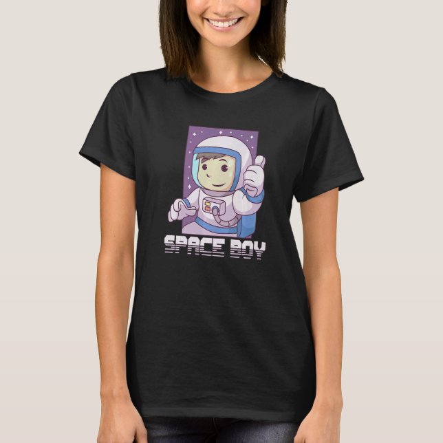 Camiseta Astronauta Astronomia Sistema Solar Espaço Exterio (Frente)