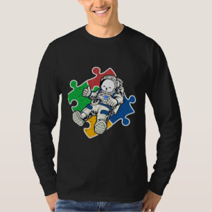 Camiseta Astronauta Autismo Astronauta Coelho Engraçado