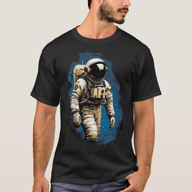 Camiseta Astronauta Azul (Frente)