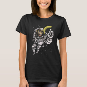 Camiseta Astronauta Banana No Macaco Espacial Vegan Comida