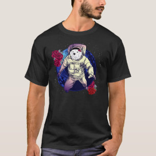 Camiseta Astronauta Bastante Labrador Rosa Ab Perfeito