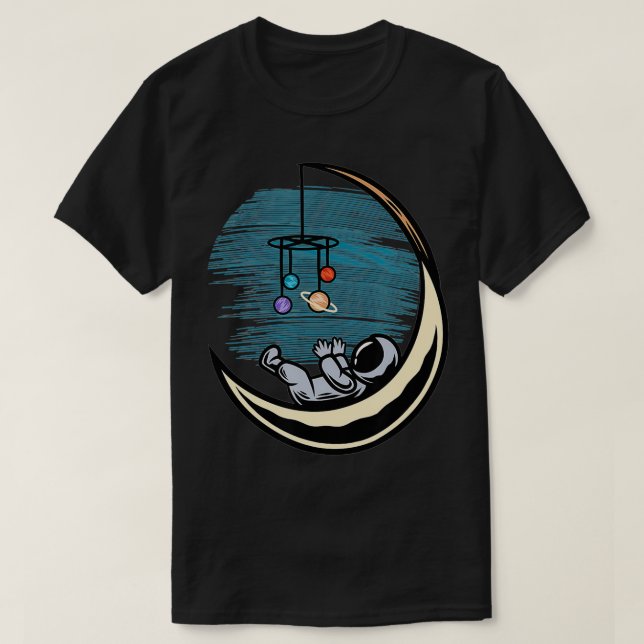 Camiseta Astronauta Bebê Explosão Espacial Estrelas Sobrevi (Frente do Design)