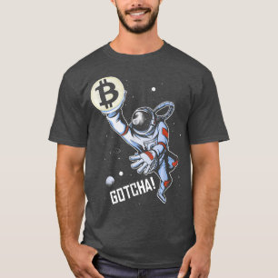 Camiseta Astronauta Bitametina No Universo Crypto Joga Bask