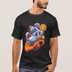 Camiseta Astronauta Bitmoeda à Lua - Cripto BTC