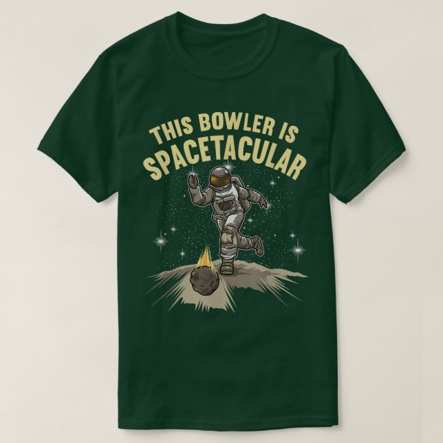 Camiseta Astronauta Boliche Espaceman Bowler Space Turkey S (Frente do Design)