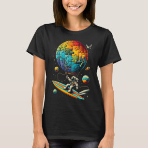 Camiseta Astronauta Bylloon Autismo Atenção Espaço Autista