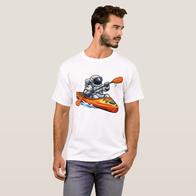 Camiseta . Astronauta Caiaque (Frente Completa)