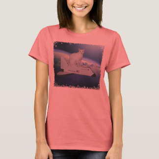Camiseta Astronauta Cat (Espírito) no Shuttle Espacial
