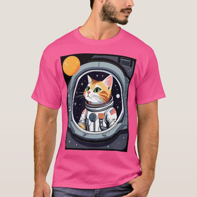 Camiseta Astronauta Cat Ufo (Frente)