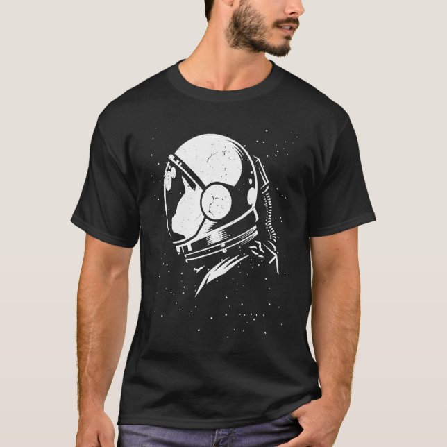 Camiseta Astronauta Catronauta Gato Astronauta Espaço Cosmo (Frente)