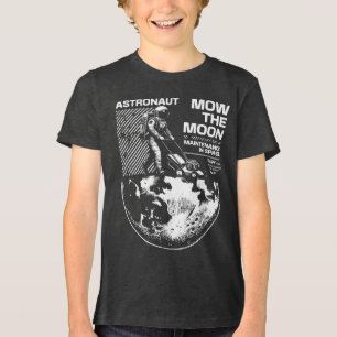 Camiseta Astronauta Corta a Grama na Lua – Manutenção Diver