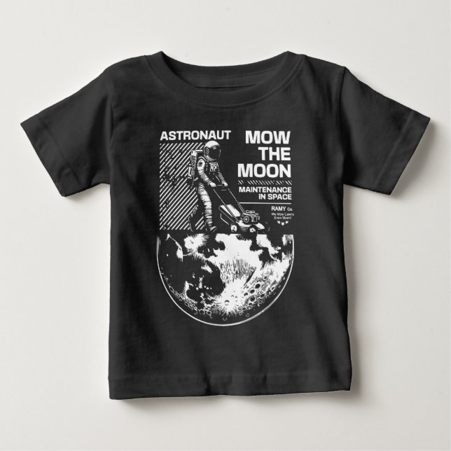 Camiseta Astronauta Corta a Grama na Lua – Manutenção Diver (Frente)
