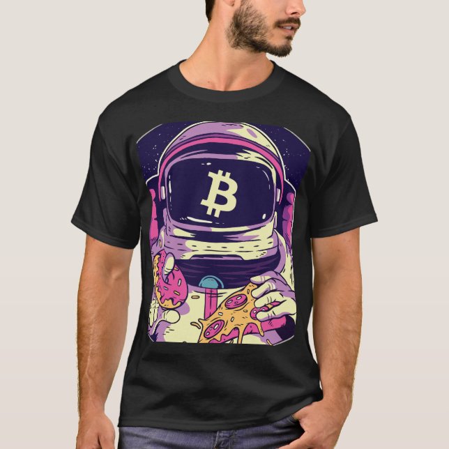 Camiseta Astronauta Cripto BITCOIN (Frente)